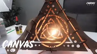 DIY Laser Cut Pyramid Lamp Tutorial