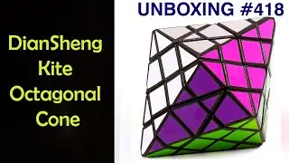 Unboxing №418 Шестиугольная Бипирамида 4х4 | DianSheng Kite Octagonal Cone | DianSheng 8 Corner Only