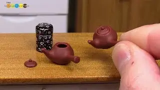 DIY Miniature Japanese Teapot　ミニチュア急須作り