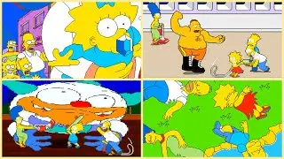 The Simpsons. Arcade game. 1991. Homer, Bart, Marge and Lisa save Maggie! Симпсоны. Аркадная версия.