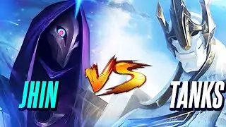 JHIN VS TANKS MID LINE - BUILD & RUNES