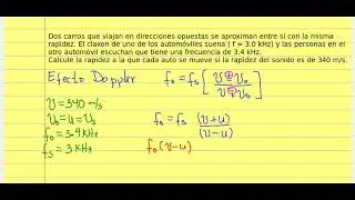 Ejercicio efecto Doppler