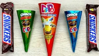 ASMR Chocolate Cone Candy🍦| Crisp Textures & Crunchy Wrapper