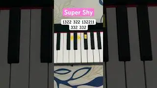 Super Shy - New Jeans (Piano Tutorial) #music #shorts
