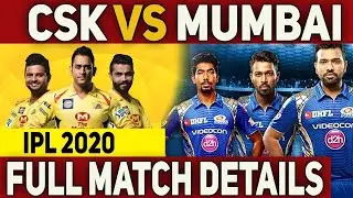 IPL 2020 : ADVANCE MATCH PREDICTIONS | INDIAN PREMIER LEAGUE 2020 TEAM, NEWS | 100% CONFIRM REPORTS