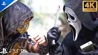 (MKX) SCORPION VS GHOSTFACE (VERY HARD) | PS5 | 4K60FPS ULTRA HD | HDR