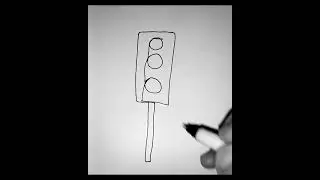Traffic Lights One Line Art #shorts #short #trendingshorts #viral