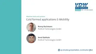VDW Web-Symposia India | Profiroll Technologies GmbH