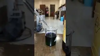 Colour change Reaction of Ujala and Sulphuric acid// #shorts #viral #reaction #experiment #science
