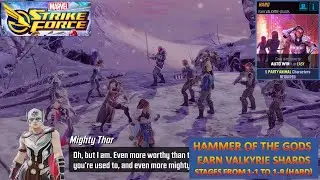 [*/\*] Marvel Strike Force - HAMMER OF THE GODS - Complete stages from 1 to 9 - Hard