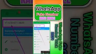Whatsapp Acount With USA Number 2024 - 100% Free || No Money || Fake Whatsapp Kese Banaye #whatsapp