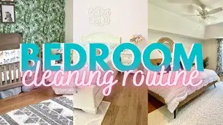 WEEKLY BEDROOM CLEANING ROUTINE - SPEED CLEANING! My secret to clean bedrooms 🤫