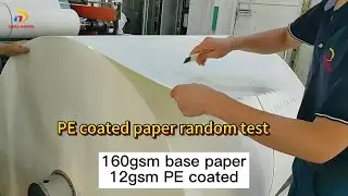 PE Coated Paper Weight Test | Quality Control for Paper Cup Raw Materials