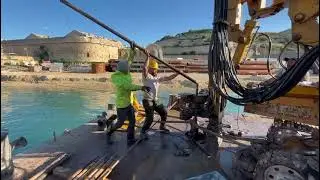 Jet Grout Core Sampling from Sea | Marine Soil Investigation Process&rdquo;