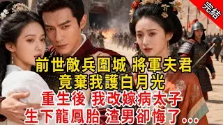 前世敵兵圍城 將軍夫君，竟棄我護白月光；重生後 我改嫁病太子，生下龍鳳胎 渣男卻悔了...#原创 #古言 #小说 #重生 #爽文