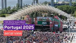 The 16th World Scout Moot - Portugal 2025 from above