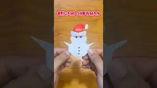 Origami Snowman #origami #diy #olaf #snowman #christmas #tutorial