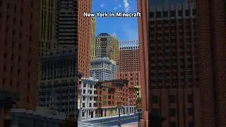 We built New York Manhattan | Minecraft Timelapse #minecraft #minecraftbuilding #newyork #nyc