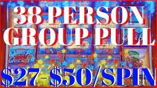 👪 38 Person Group Pull✦ $27-$50/SPIN ✦ High Limit Slots EVERY FRIDAY