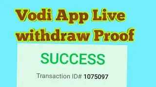 Vodi app live Withdraw #vodiapp #tricks