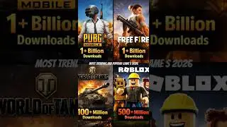 mostly popular game s in 2026 # Roblox # PUBG mobile # free fire # world of tanks