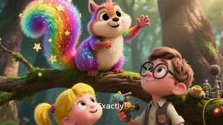 Lilly, Oliver and the Magical Squirrel 🐿️✨ | Bedtime Tale for Children#bedtimestories #kidsstories