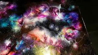 Glow in the Dark Crystal Cosmos Artwork | STELLAR FUSION | Aaron K Metz Artist