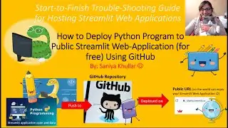 Stuck on Sharing Python Streamlit Web App Publicly? GIT ready for very detailed guidance please :)