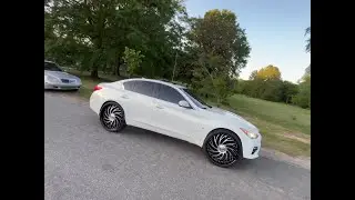 Infiniti Q50 mounted on the new line of Azara Wheels!