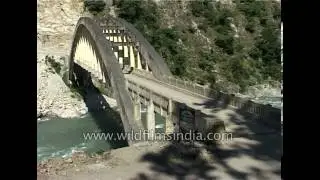 Challthi bridge in Champawat, Uttarakhand
