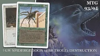 GW SpiderGeddon vs BR Troll Destruction | Atlantic Rules, Old School Magic the Gathering (MTG) | 482