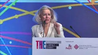 Доктор Кэндис Джонсон на саммите по инновациям и влиянию, организованном совместно PolyU и Times Higher Education