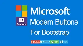 How to use CSS3 Microsoft Modern Buttons in Bootstrap
