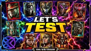 ALL CHAMPIONS AND UPDATES TEST!  [TUЯ KruYseN] | Raid: Shadow Legends [TEST SERVER]