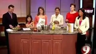 california taco salad with Aviva Goldfarb of the Six o'clock scramble wusa may 2008