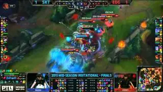 SKT Easyhoon Lulu VS EDG Pawn Azir Game 3 Highlights {REKT} : 2015 MSI Finals: Patch 5.9