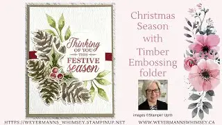 Christmas Season with Seasonal Label dies Festive Season card ideas
