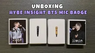 Hybe Insight Merch Unboxing | BTS 방탄소년단 Mic Badge Suga & Jimin