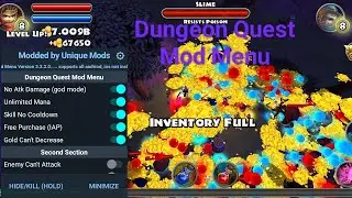 Dungeon Quest Mod Menu | Dungeon Quest Hack With Free Purchase, god mode......