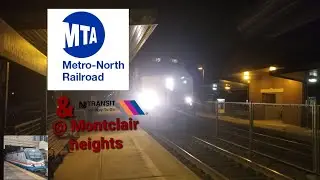 NJT & Metro North at Montclair heights 1080P HD 60FPS