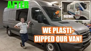 We Plasti Dipped Our Van: VAN CONVERSION DAY 9 | | Simply Miss Sarah