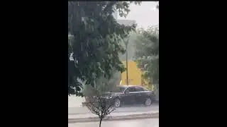 Hailstorm in Prishtina, Kosova #prishtina #hailstorm #kosova