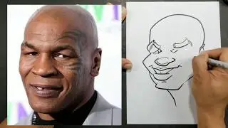 How to draw a Caricature of Mike Tyson