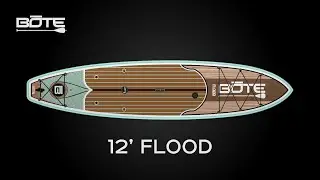 BOTE 2016 Flood 12' All-Around Fishing and Surfing Paddle Board