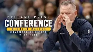 Coach Malone Pregame Press Conference vs. Jazz 🎙 | 11/2/24