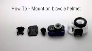Valore Action Camera Tutorial - How To Mount On Bicycle Helmet