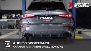 Audi S3 Sportback QUATTRO x ท่อ Akrapovic Titanium Evolution line