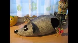 Валяем домик для кошки .Часть 1
