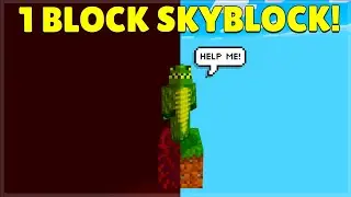 Minecraft Skyblock Map BUT It's Only 1 BLOCK Wide! (iOS, Android, PC, Xbox, Switch PS4)