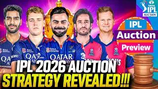 IPL 2026 Auction Preview | RCB Target Players & Strategy Revealed | RR Auction Strategy | IPL 2026